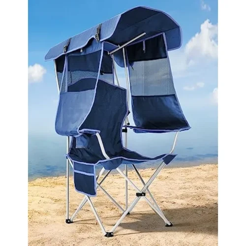 Docusvect Beach Chair with Canopy Shade Canopy Beach Chair