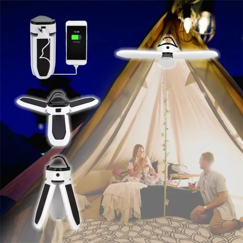 60LED Solar Camping Lights Outdoor Waterproof Tent Lamp
