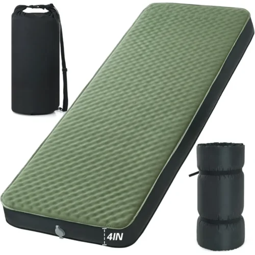 Camping Mat Self Inflating Sleeping Pad 4 Ultra Thick Foam